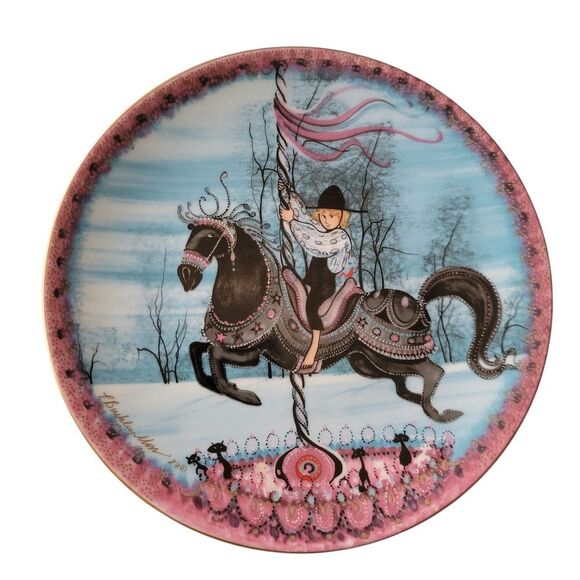 ANNA PERENNA "Carousel Prince" COLLECTOR  Decorative Plate BY P BUCKLEY MOSS. - Picture 2 of 5